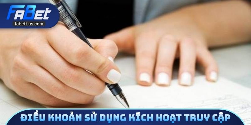 Điều khoản sử dụng kích hoạt khi bạn truy cập