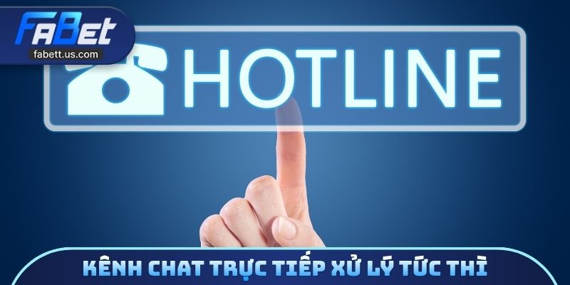 Kênh chat trực tiếp xử lý yêu cầu hội viên tức thì